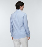 Brunello Cucinelli - Striped cotton-blend shirt