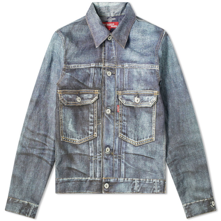 Photo: Junya Watanabe MAN eYe x Levi's Damaged Canvas Jacket Indigo