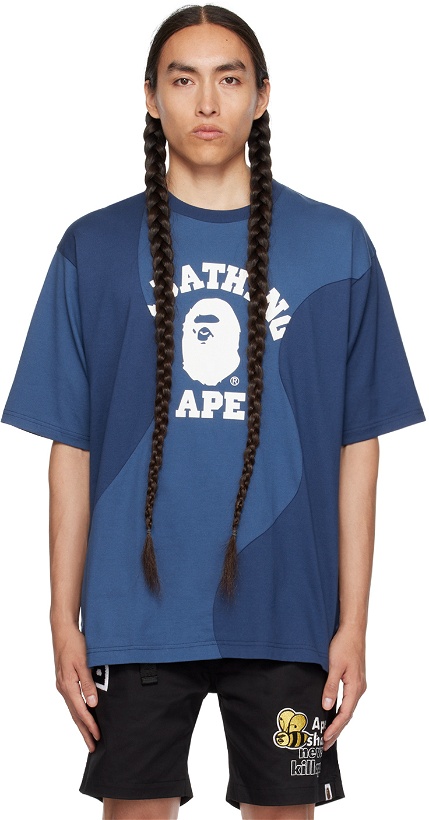 Photo: BAPE Blue Cutting T-Shirt