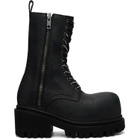 Balenciaga Black Stomper Boots