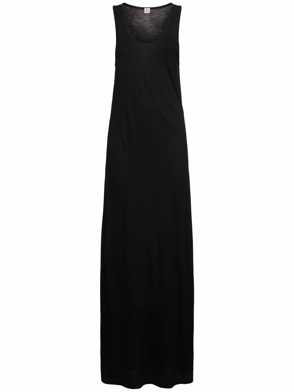 How To Style A Tank Dress With Womens Jersey Maxi Dress TOTEME Scoop Neck  Viscose Jersey