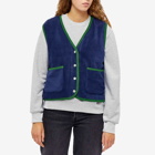 DONNI. Women's Polar Fleece Vest in Navy