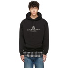 Balenciaga Black Paris Laurel Hoodie