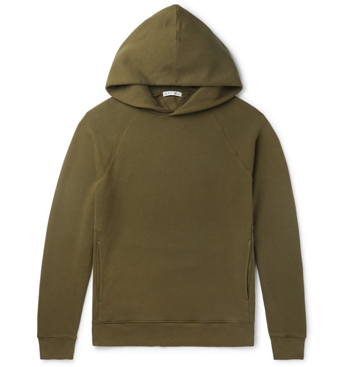 Photo: Alex Mill - Loopback Cotton-Jersey Hoodie - Green