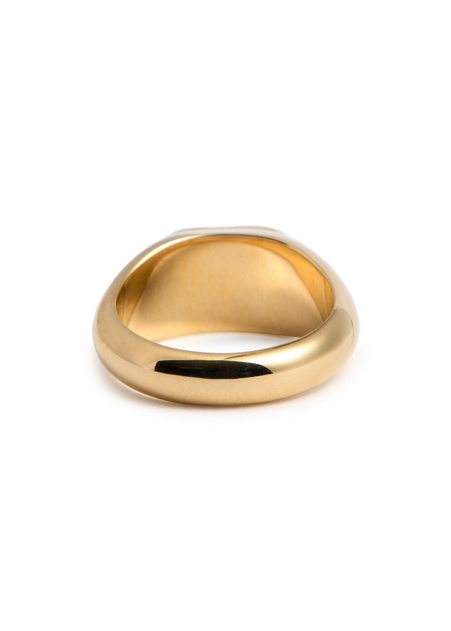 Valentino Garavani Vlogo-engraved Ring Black