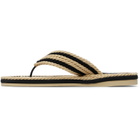 Chloé Beige & Black 'Chloé Sand' Slides