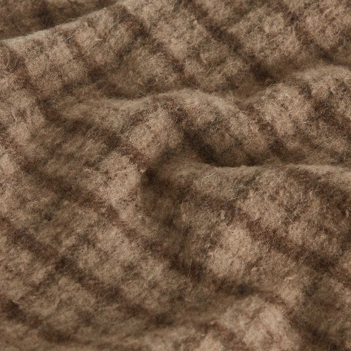 mfpen Men's Wool Scarf in Brown Check 