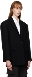 Juun.J Black Two-Button Blazer