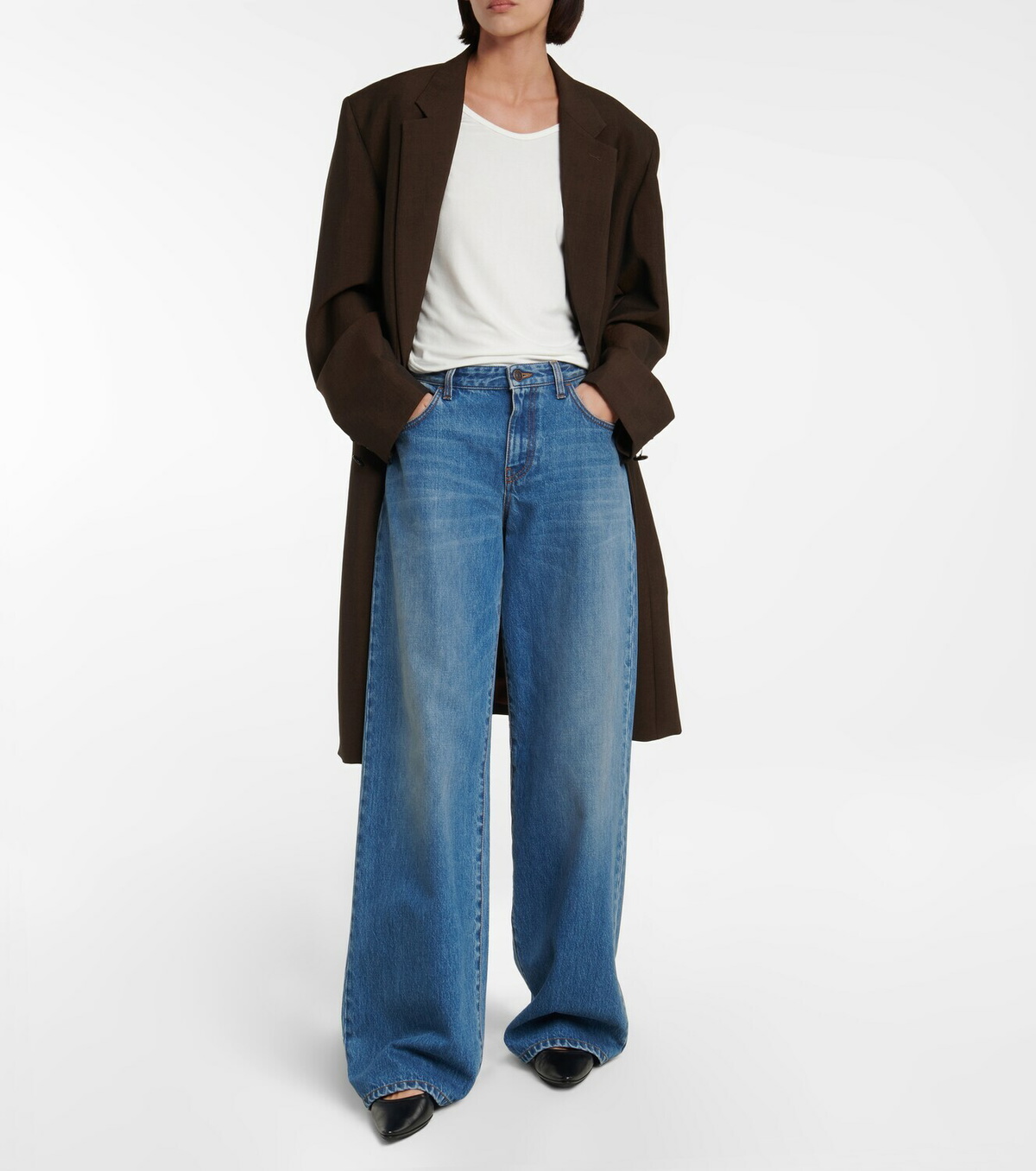The Row Eglitta mid-rise wide-leg jeans The Row