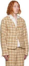young n sang Brown Harvest Cardigan