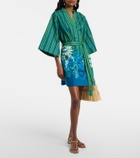 Alémais Margo belted printed cotton shirt dress