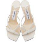 Jimmy Choo Off-White Maelie 70 Heeled Sandals
