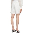 Junya Watanabe White Sequin Wide Shorts