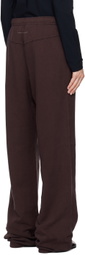 MM6 Maison Margiela Purple Unbrushed Sweatpants