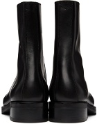 Our Legacy Black Leather Camion Ankle Boots