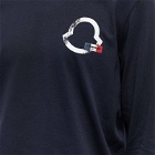 Moncler Men's Badge Logo Long Sleeve Shirt in Navy