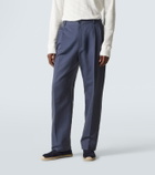 Brioni Linen and cotton straight pants