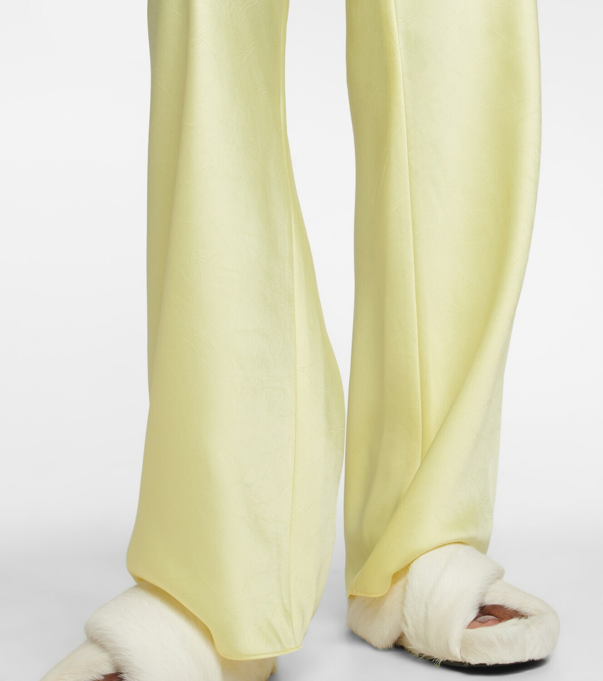 Vince - High-rise wide-leg satin pants Vince