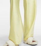 Vince - High-rise wide-leg satin pants