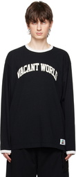 UNDERCOVER Black Appliqué Long Sleeve T-Shirt