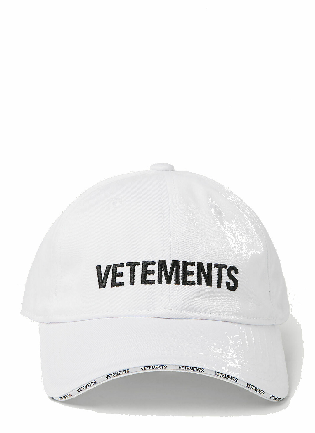 VETEMENTS - Iconic Logo Baseball Cap in White Vetements