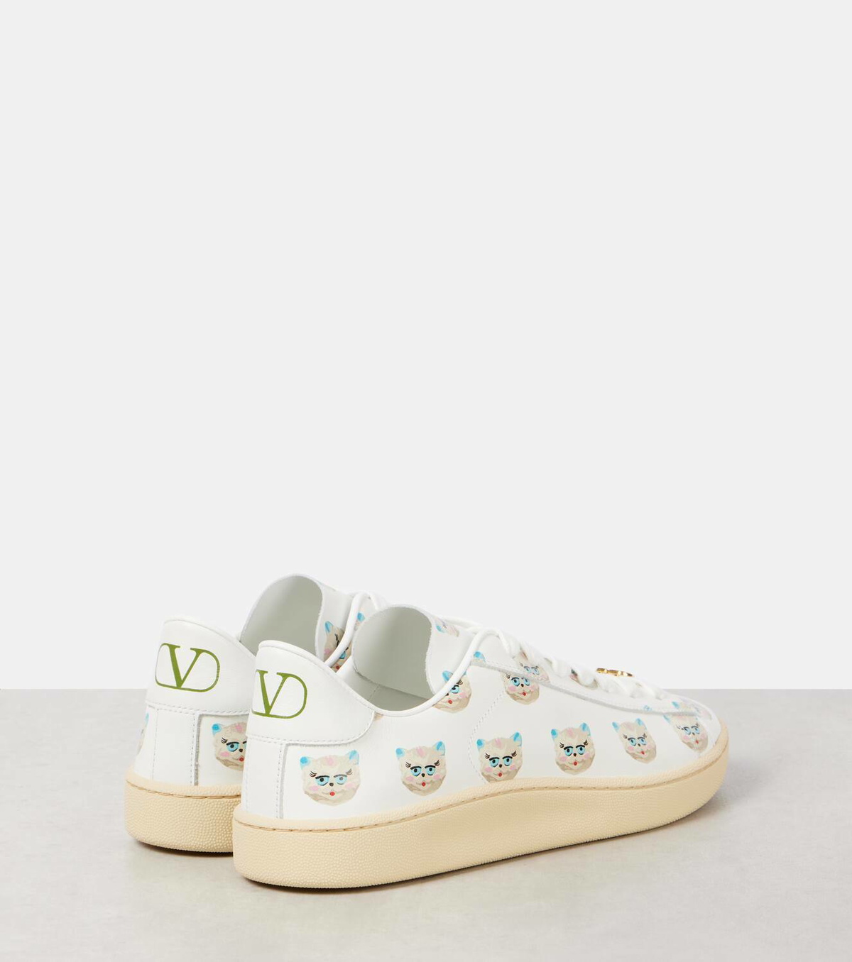 スニーカー Valentino Garavani Printer Leather Royco Sneakers Valentino Garavani Royco printed leather sneakers Valentino