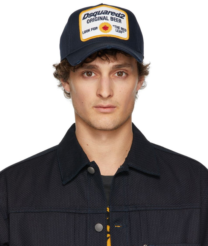 Photo: Dsquared2 Navy Patch Baseball Cap
