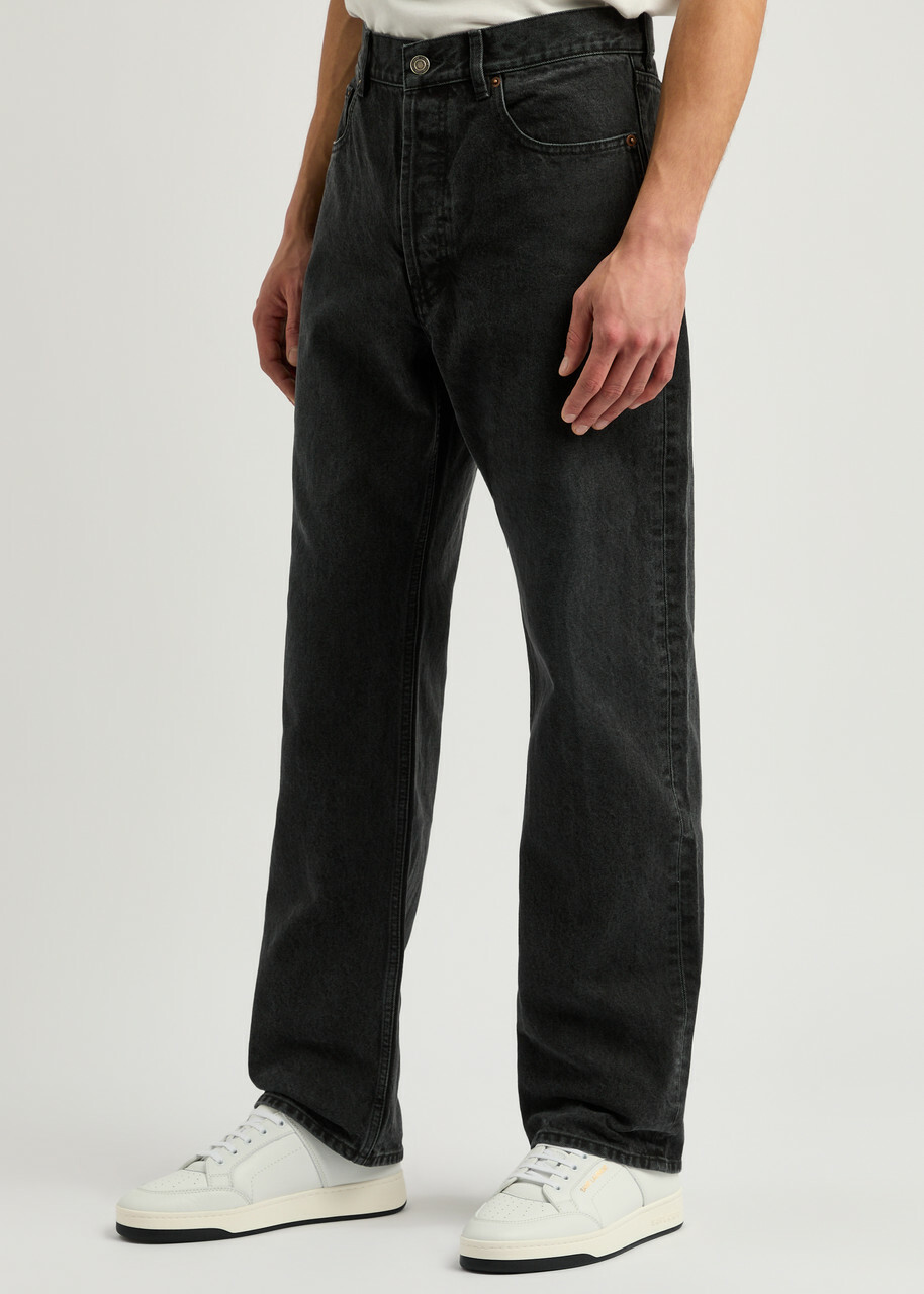 VIP【送料関税込】Saint Laurent STRAIGHT COTTON JEANS Saint Laurent straight-leg Jeans | Blue | FARFETCH