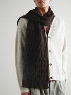 Mr P. - Cable-Knit Wool Scarf