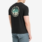 Napapijri Men's Geographic Back Print T-Shirt in Black Beauty