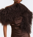 De La Vali Zeraphine shearling scarf