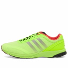Adidas Adizero Adios OG Sneaker in Lucid Lemon/Core Black/Bright Red