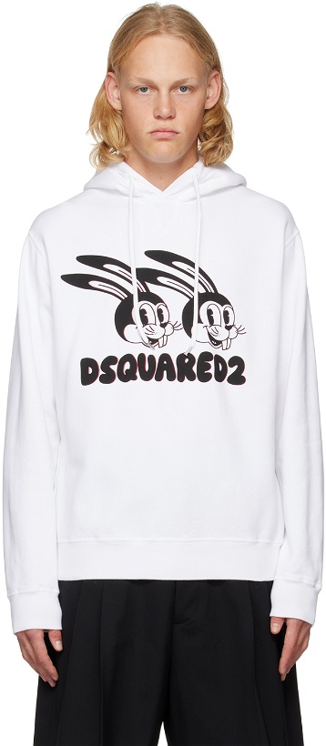 Photo: Dsquared2 White Lunar New Year Hoodie