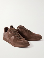 Maison Margiela - Replica Leather and Suede Sneakers - Brown