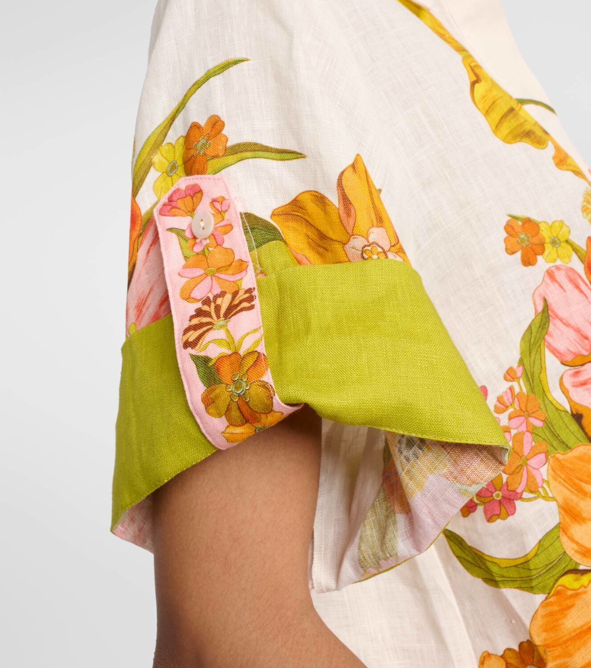 Alémais Silas printed linen shirt