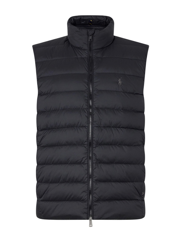 Photo: Polo Ralph Lauren - Logo-Embroidered Quilted Shell Down Gilet - Black