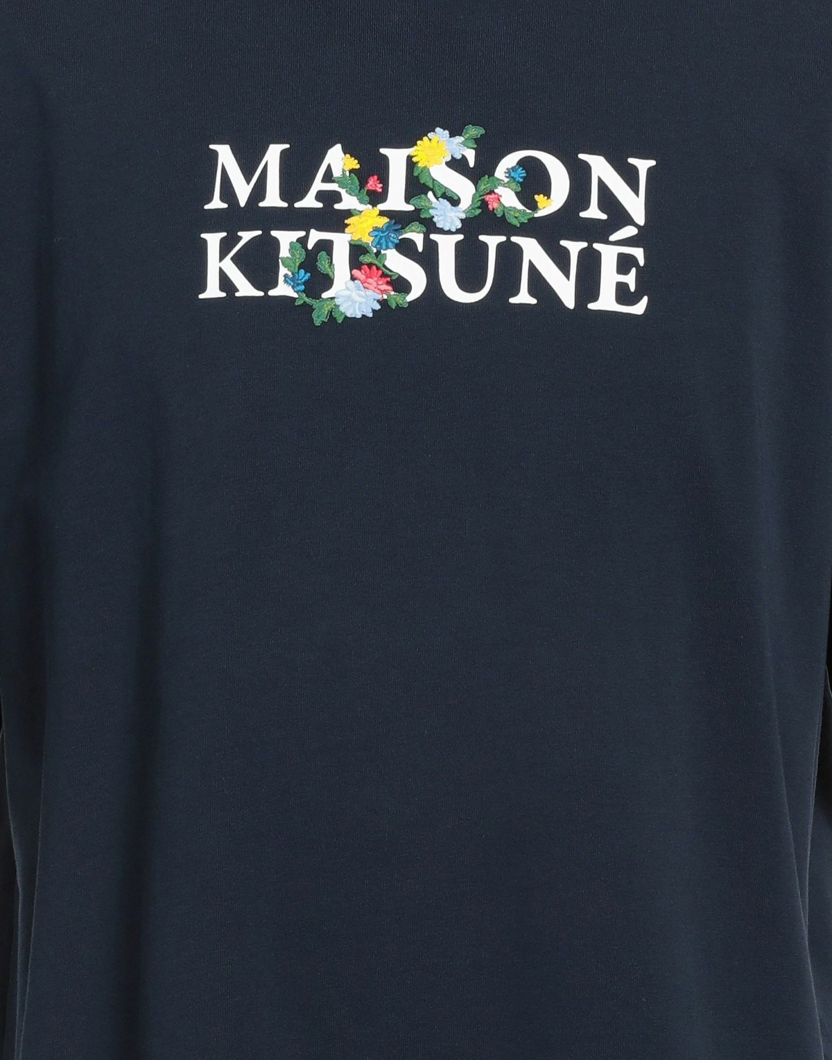 Maison Kitsuné Mens T-shirt Midnight in Blue