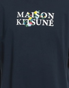 Maison Kitsuné Mens T-shirt Midnight in Blue