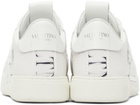 Valentino Garavani White 'VLTN' Band Low Sneakers
