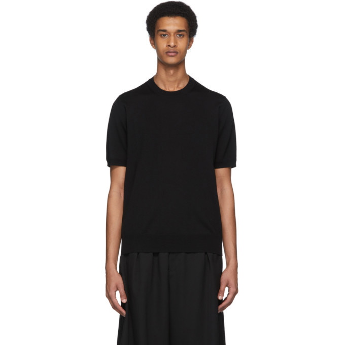 Photo: Comme des Garcons Homme Plus Black Wool Jersey T-Shirt