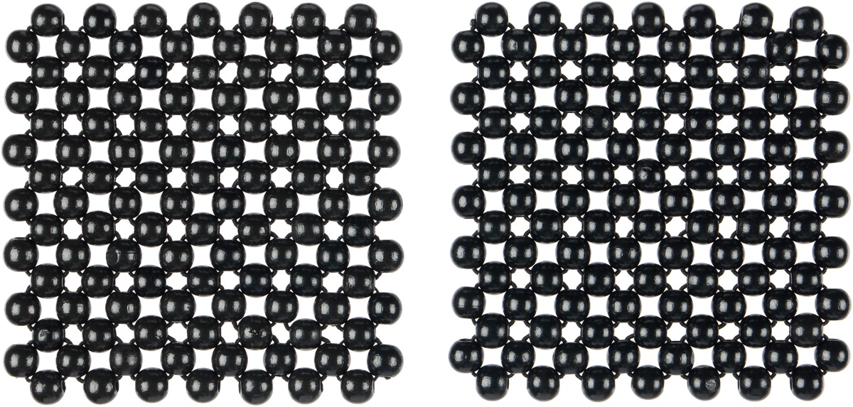 Pien Studios Black Small Lacquer Coaster Set