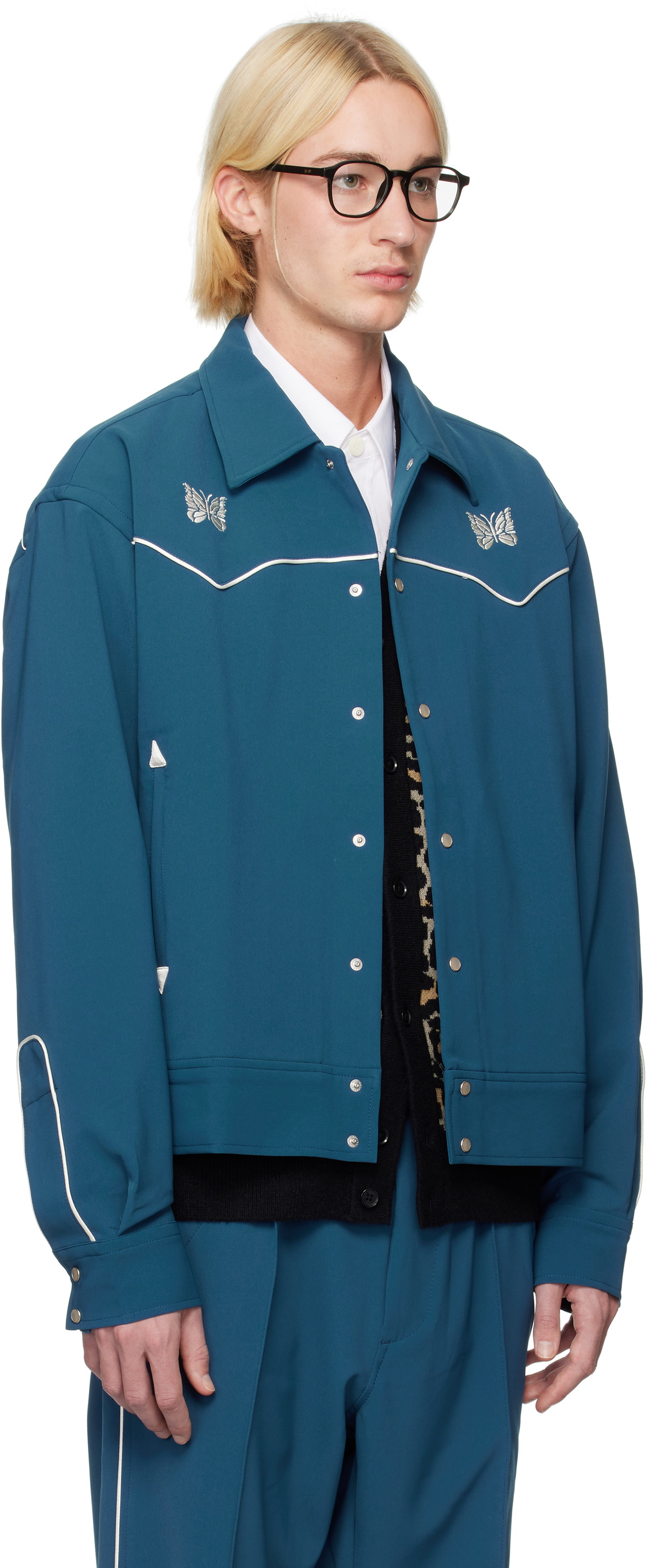 NEEDLES Blue Piping Cowboy Jacket