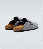 JW Anderson - Leather-trimmed slippers
