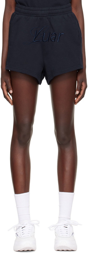 Photo: Luar Navy Logo Shorts