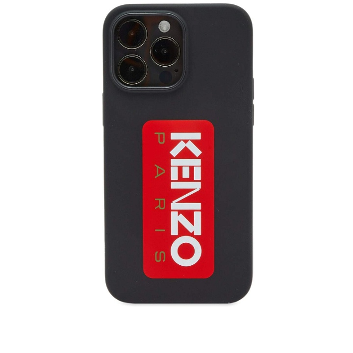 Photo: Kenzo Paris Men's Kenzo Patch Logo iPhone 14 Pro Case in Black