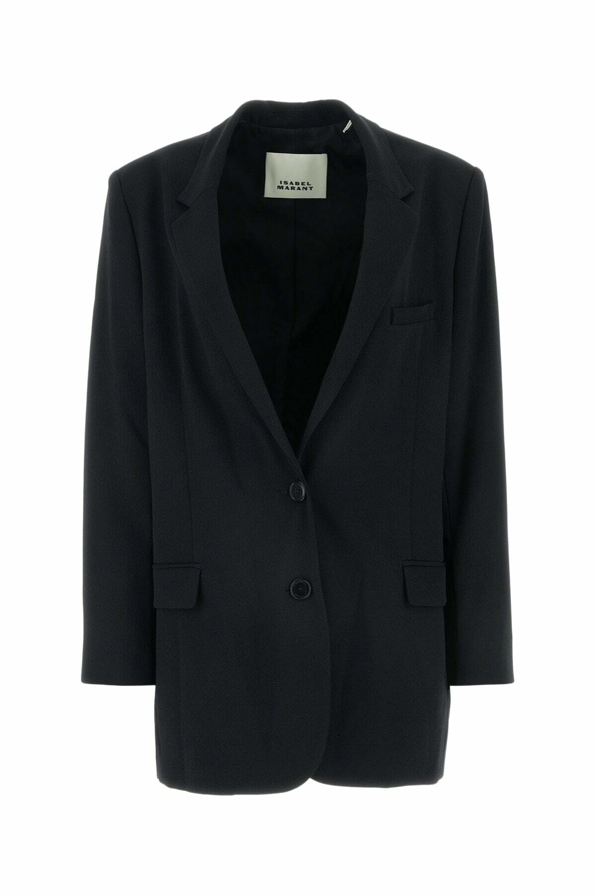 Isabel Marant Peagan satin-trimmed wool tuxedo jacket Isabel