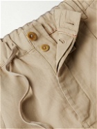 Alex Mill - Straight-Leg Cropped Slub Cotton and Linen-Blend Drawstring Trousers - Neutrals