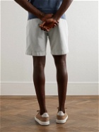 Boglioli - Straight-Leg Cotton and Linen-Blend Gabardine Shorts - Gray
