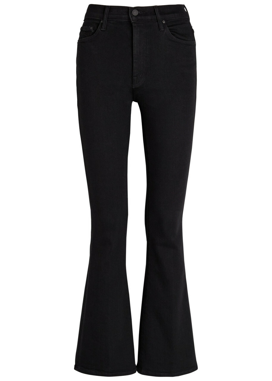 Mother The Weekender Flared-leg Jeans Black