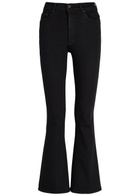 Mother The Weekender Flared-leg Jeans Black